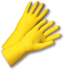 2020lundefinedPIP 12in YELLOW LATEX FLOCK LINED GLOVES - LARGE