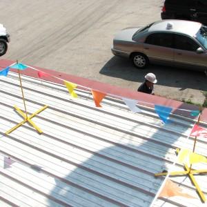 21000ACRO X-WARNING LINE - SET OF 4STANCHIONS W/ 1 FLAG SETACRO X-WARNING LINE SET OF 4 STANCHIONS & 1 STRING OF FLAGS