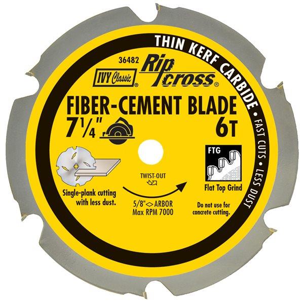 36482undefined7-1/4in 6 TOOTH CARBIDE FIBER-CEMENT BLADE