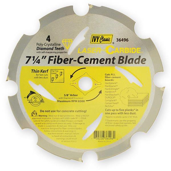 364967-1/4IN 4 TOOTH PCDFIBER-CEMENT BLADE7-1/4in 4 TOOTH PCD FIBER-CEMENT BLADE