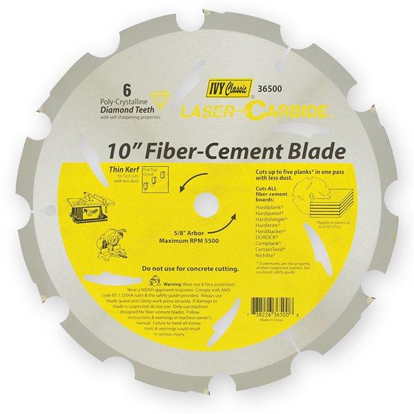 3650010IN 6 TOOTH PCD FIBER-CEMENTBLADE10in 6 TOOTH PCD FIBER-CEMENT BLADE