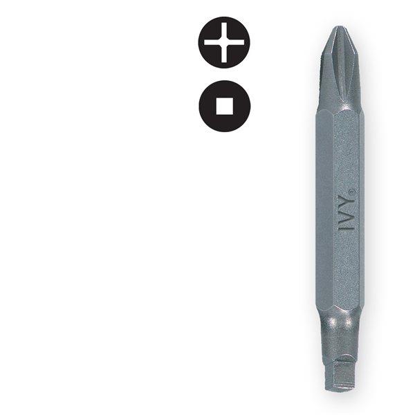 45278DOUBLE END BIT PH#2 X SQ#2Phillips #2/Square #2 Double-Ended Drill Bit - 2
