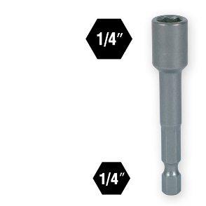 45480undefinedHEX DRIVE MAGNETIC NUT SETTER 1/4in X 2-9/16in