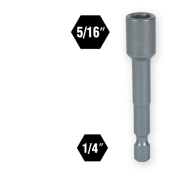 45482undefinedHEX DRIVE MAGNETIC NUT SETTER 5/16in X 2-9/16in