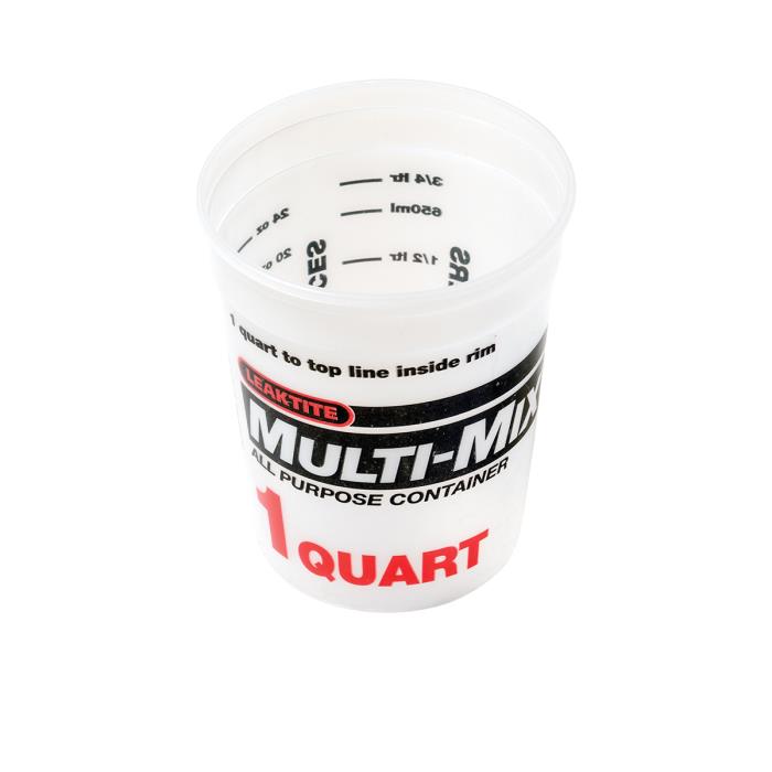 46221undefined1 QUART MIX AND MEASURE CONTAINER WITH MIXING RATIOS - 00061