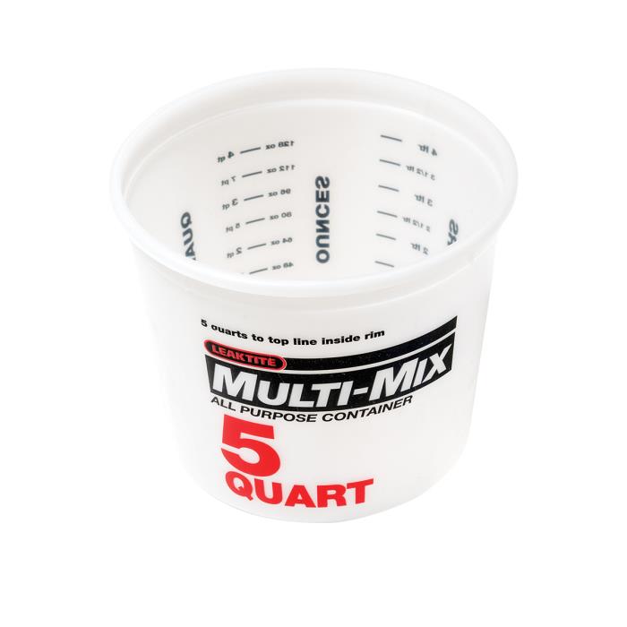 46225undefined5 QUART MIX AND MEASURE CONTAINER WITH MIXING RATIOS