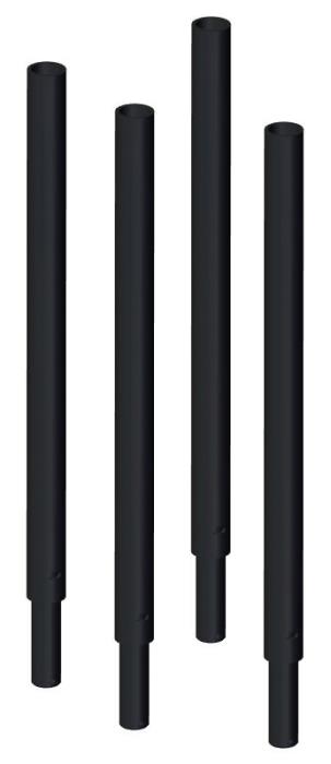 65030RZ POST KIT FOR 65028 ROOFINGCART & PENETRATOR MOBILE FALLPROTECTION CARTROOF ZONE POSTS FOR PENETRATOR FALL PROTECTION CART (SET OF 4)