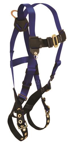 7016undefinedFALLTECH CONTRACTOR HARNESS W/TONGUE BUCKLE STRAPS & 1 D-RING - UNIVERSAL FIT