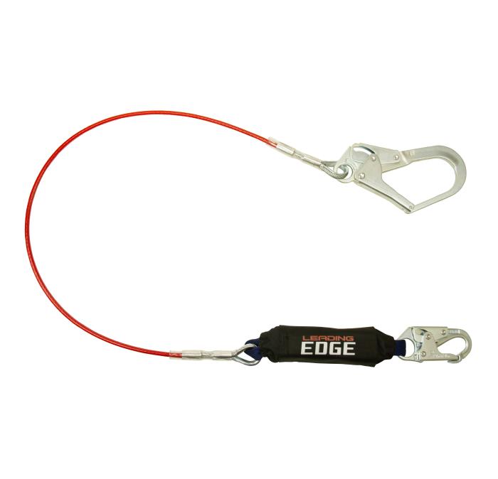 8354le3undefinedFALLTECH 6FT LEADING EDGE LANYARD WITH STEEL SNAP HOOK AND REBAR HOOK