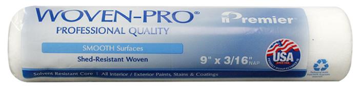 9rc25lfPREMIER WOVEN PRO LINT FREE9IN X 3/16IN NAP ROLLER COVERPREMIER 941 WOVEN PRO LINT FREE ROLLER COVER 9in X 3/16in NAP -SEE QUANTITY PRICE