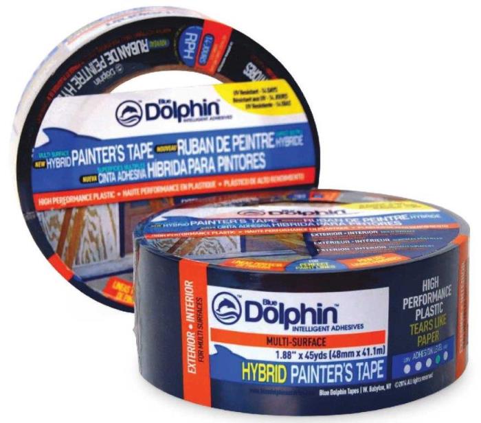 bextpt-15undefinedBLUE DOLPHIN HYBRID EXTERIOR HIGH PERFORMANCE TAPE 1-1/2in X 45YDS FOR SMOOTH SURFACES