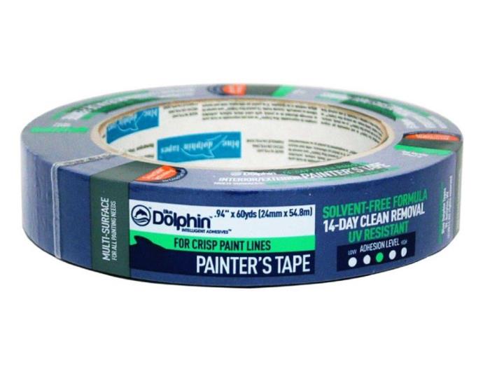 bpmt1BLUE DOLPHIN BLUE MASKING TAPE1IN X 60 YDBLUE PAINTER'S MASKING TAPE 1" x 60 YD