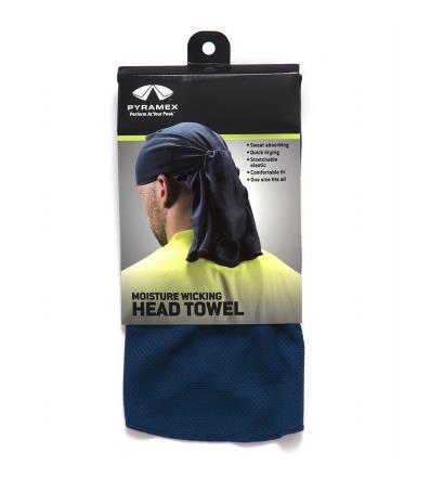 cskt260HEAD TOWEL WITH TIES - BLUEMOISTURE WICKING HEAD TOWEL - BLUE