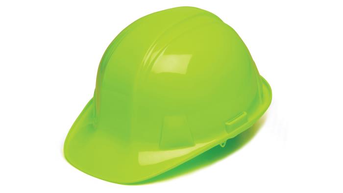 hp14131HI VISIBILITY LIME GREEN HARDHAT W/4 POINT RATCHET SIZINGPYRAMEX HI-VIS LIME GREEN HARD HAT W/4 POINT RATCHET SIZING