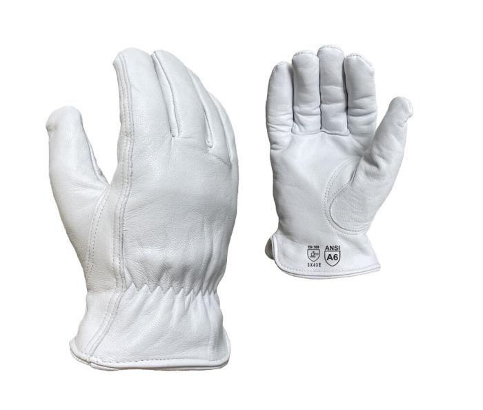 ib1400h-mPREMIUM GRAIN GOATSKIN DRIVERHDPE LINED, KEYSTONE THUMBANSI CUT A6 - MEDIUMPREMIUM GRAIN GOATSKIN LEATHER DRIVER GLOVE, ANSI CUT A6, MEDIUM