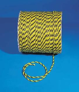 psr1200POLY SAFETY ROPE 1/4 IN X 1200FT - BLACK & YELLOWPOLY SAFETY ROPE 1/4in X 1200ft - BLACK AND YELLOW