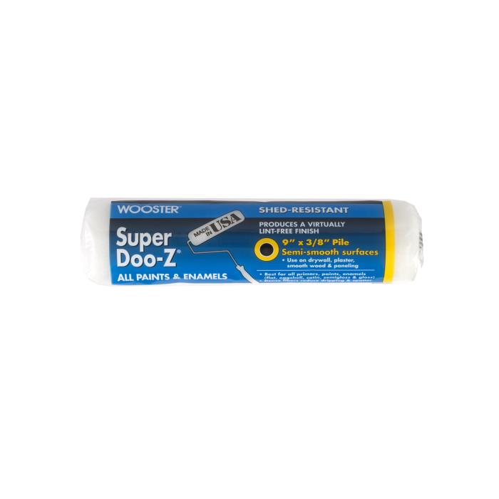 r765-9WOOSTER SUPER DOO-Z 9IN X 3/8IN NAP ROLLER COVER -100 PACKWOOSTER SUPER DOO-Z 9IN X 3/8IN NAP ROLLER COVER - CASE OF 100- SEE QUANTITY PRICE!