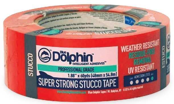 stuccotp-20BLUE DOLPHIN PRO GRADE STUCCOTAPE 2IN X 60YDBLUE DOLPHIN PRO GRADE STUCCO TAPE 2in X 60YD
