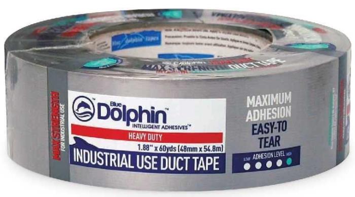 tpductindBLUE DOLPHIN INDUSTRIALDUCT TAPE - 10 MILBLUE DOLPHIN INDUSTRIAL DUCT TAPE - 10 MIL