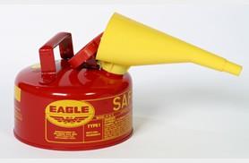ui10fsEAGLE 1 GALLON RED TYPE ISAFETY CAN WITH FUNNELEAGLE 1 GALLON RED TYPE I SAFETY GAS CAN w/ FUNNEL