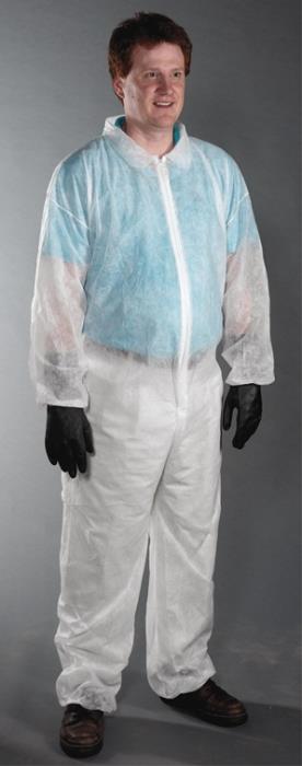 wcpw3502lundefinedPIP DISPOSABLE POLYPROPYLENE COVERALL - L